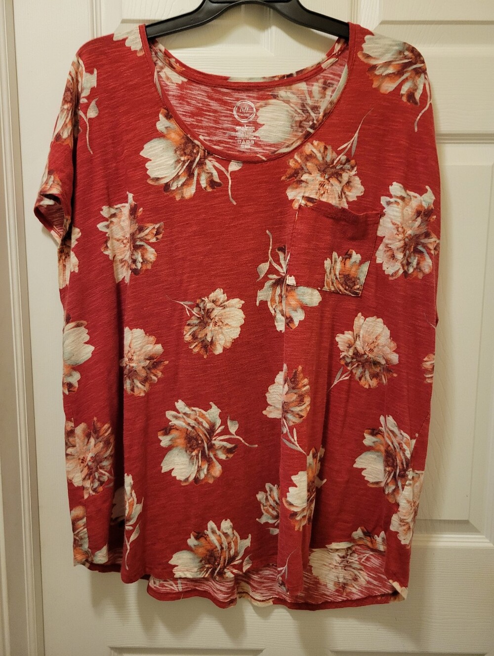 Womens Sz. 3X Floral Print Top